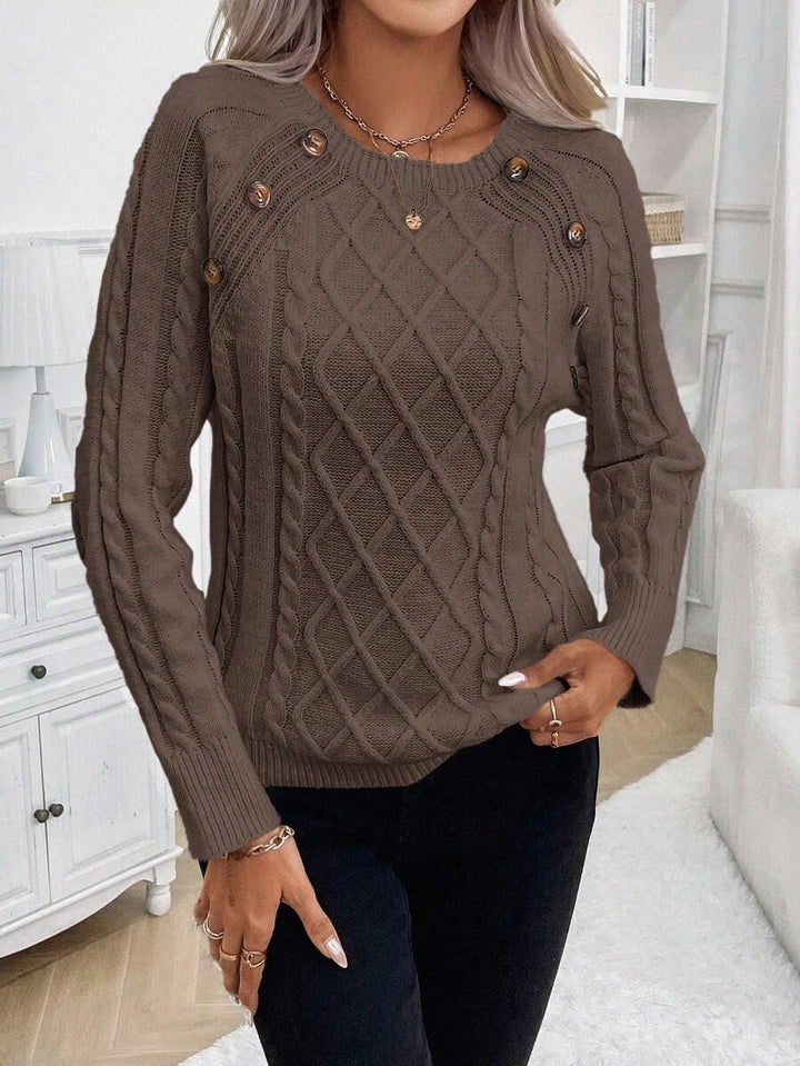 Sweater For Women | Cable Round Neck
