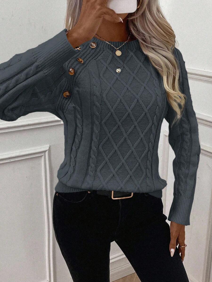 Sweater For Women | Cable Round Neck