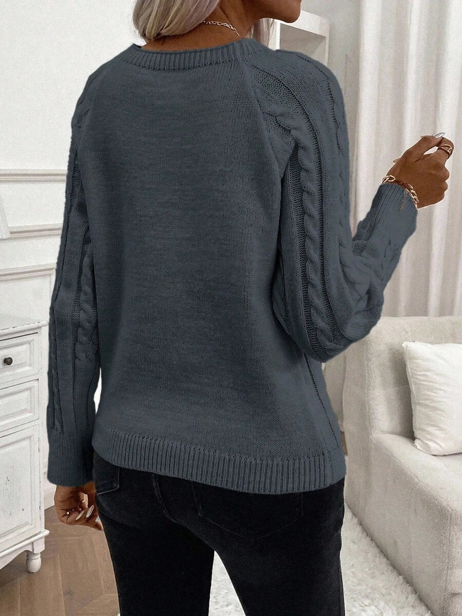 Sweater For Women | Cable Round Neck