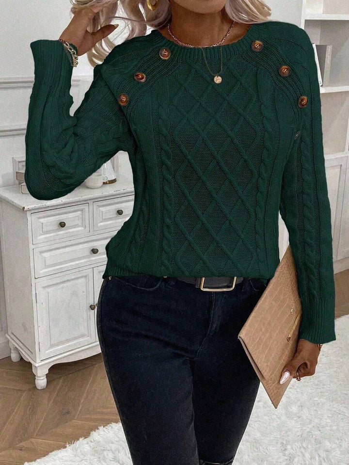 Sweater For Women | Cable Round Neck
