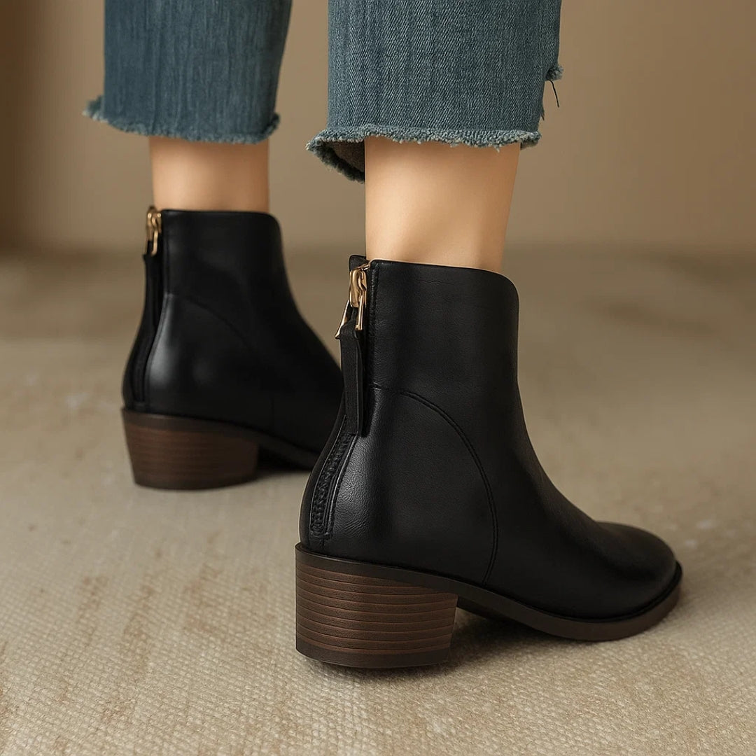 Women’s Boots | Pointed Toe Ankle Block Heel