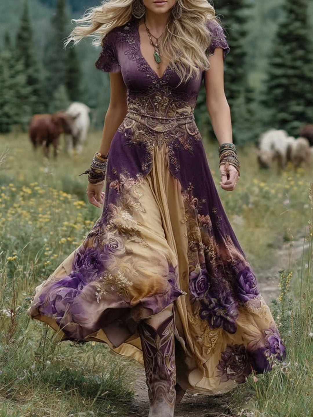 Women’s Dress | Printed Maxi