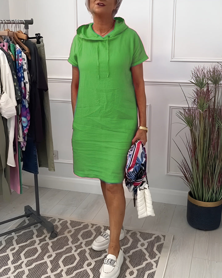 Casual Dress For Women | Midi Hooded Fit Design