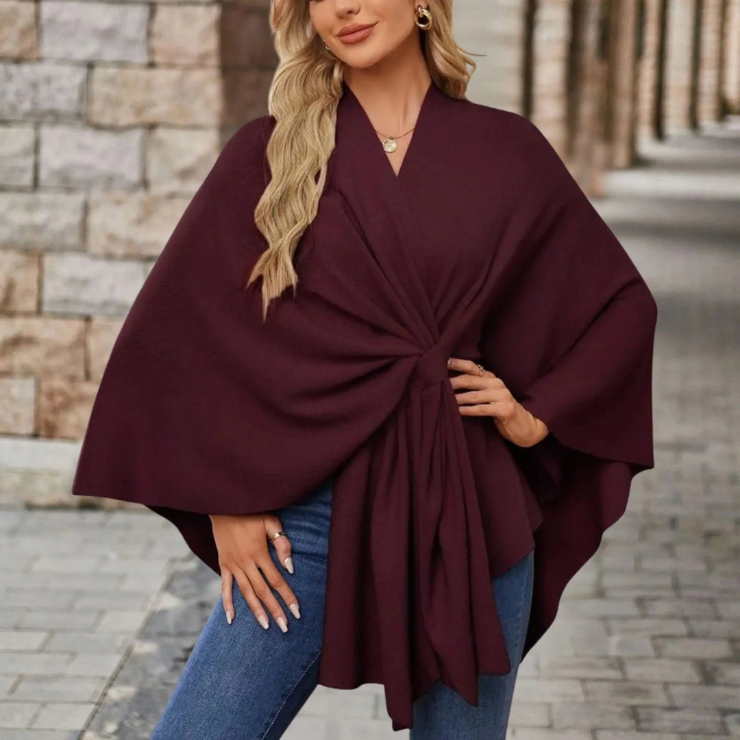 Women’s Blouse | Wrap Style Poncho
