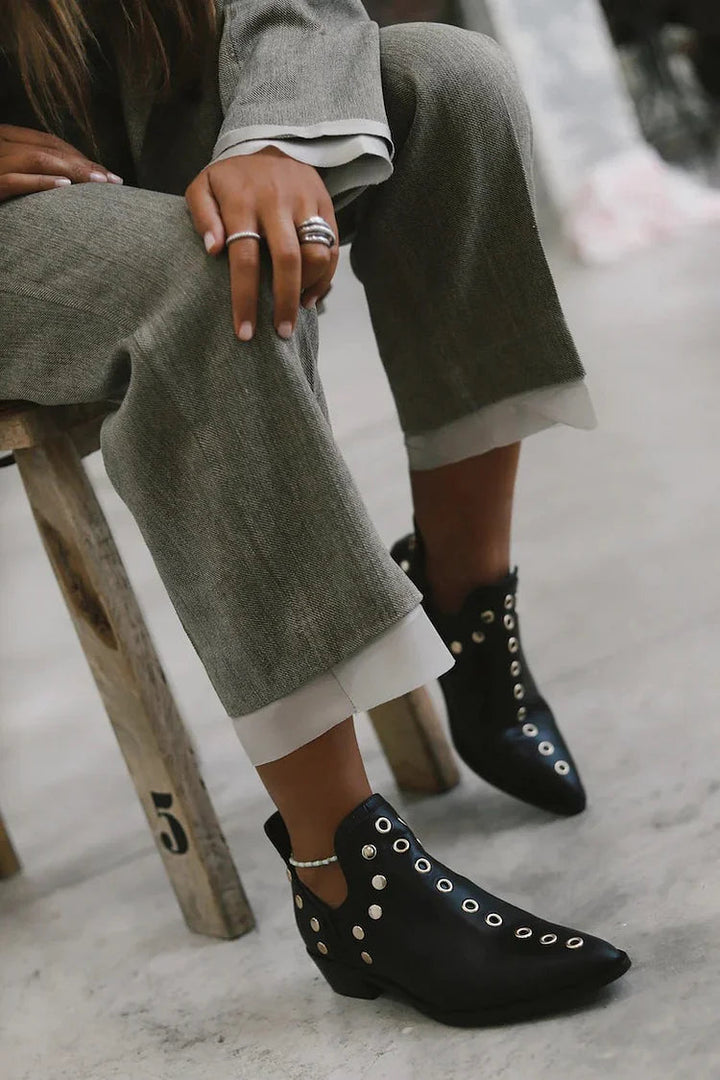 Boots For Women | Pointed Toe Stud Style