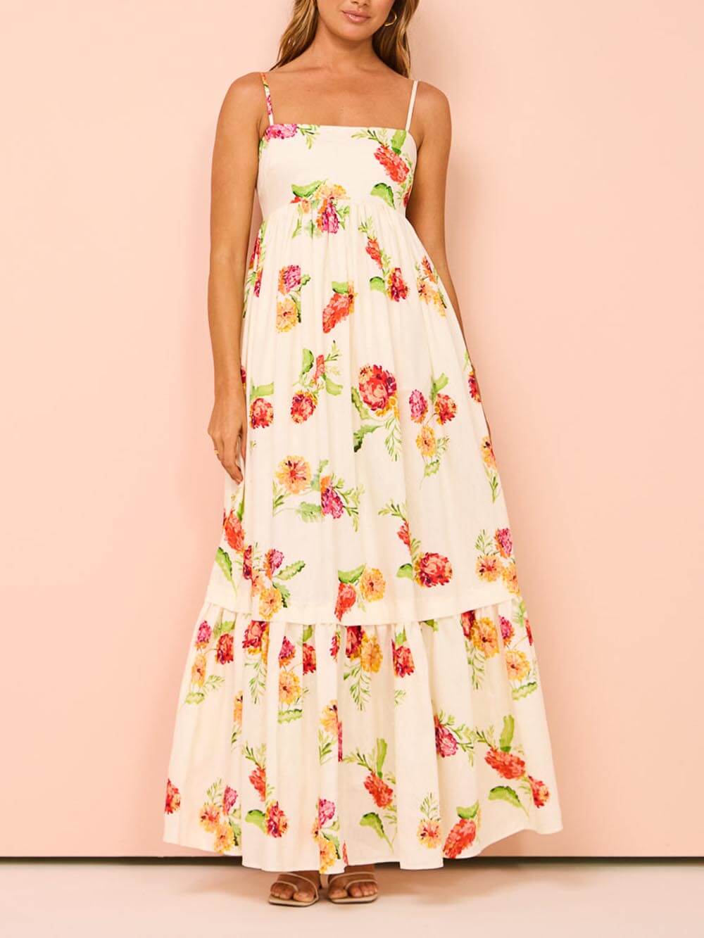 Women's Maxi Sundress | Open Back Casual
