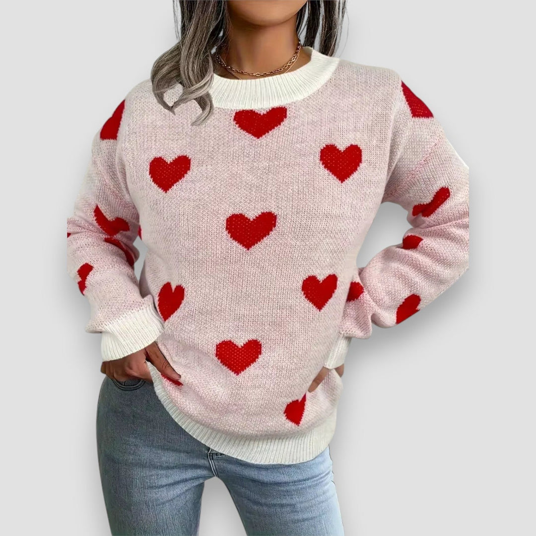 Sweater for Women | Heart Print Design