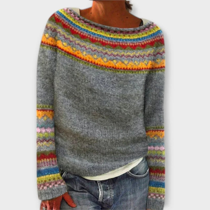 Sweater for Women | Vintage-Inspired Fair Isle Crewneck