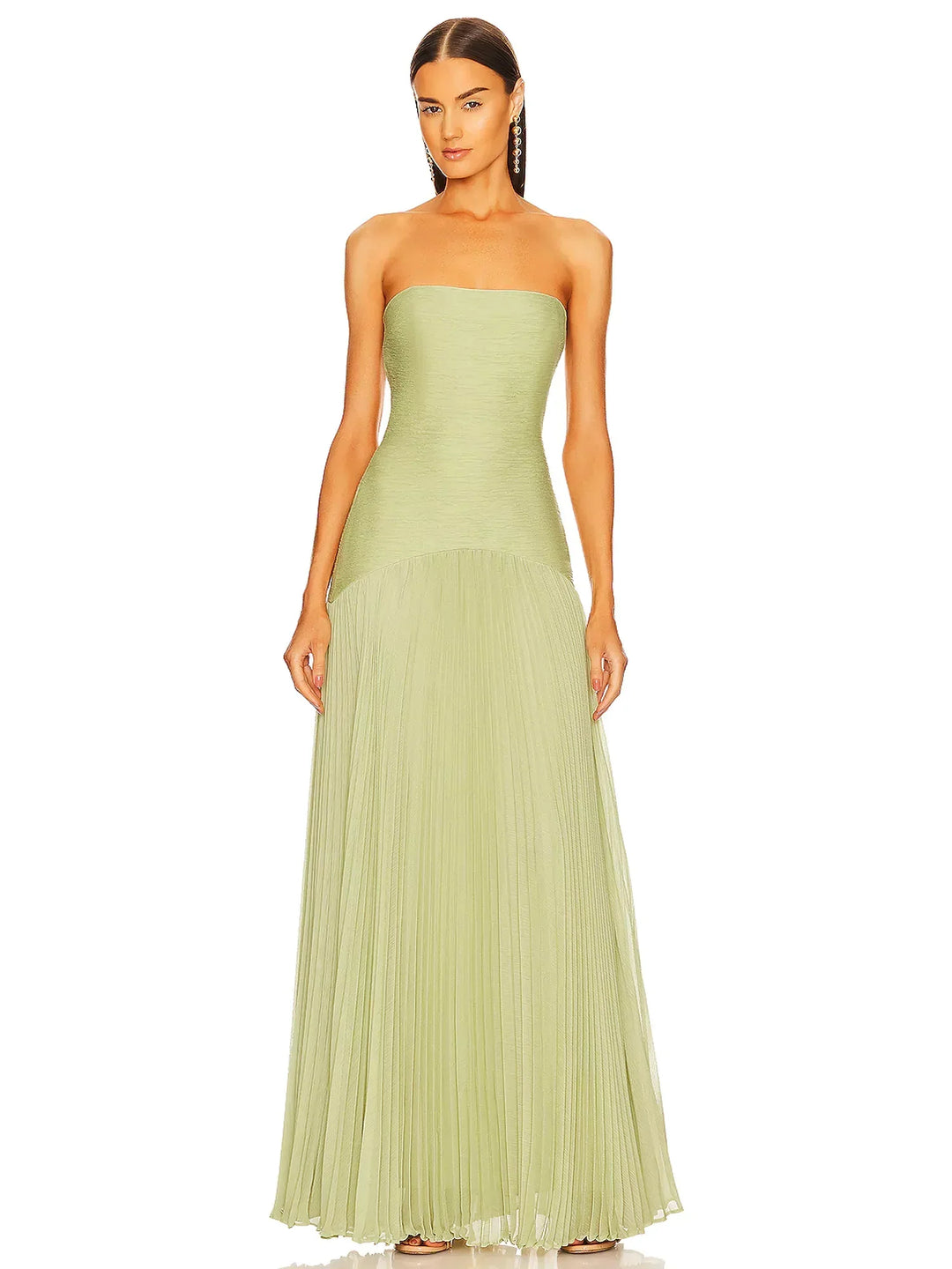 Women's Maxi Sundress | Pleated Strapless