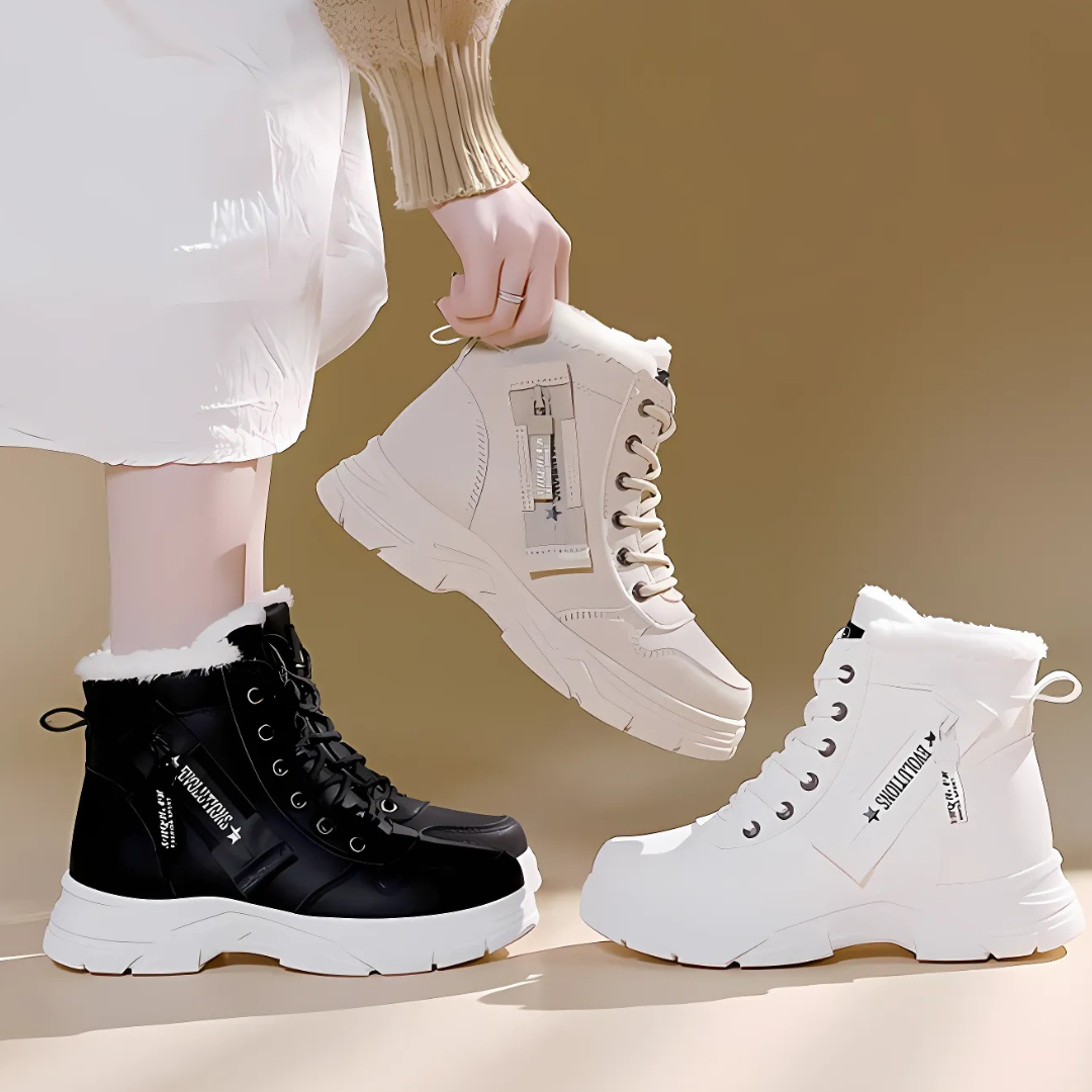 Boots For Women | Front Lace High Ankle Lug Style