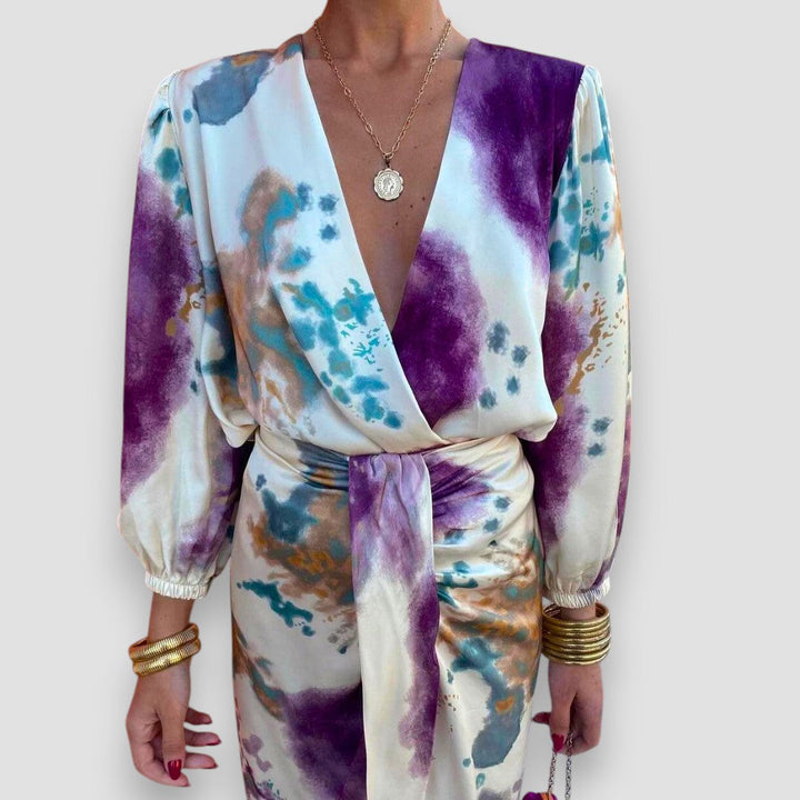 Women's Two-Piece Set | Printed Midi