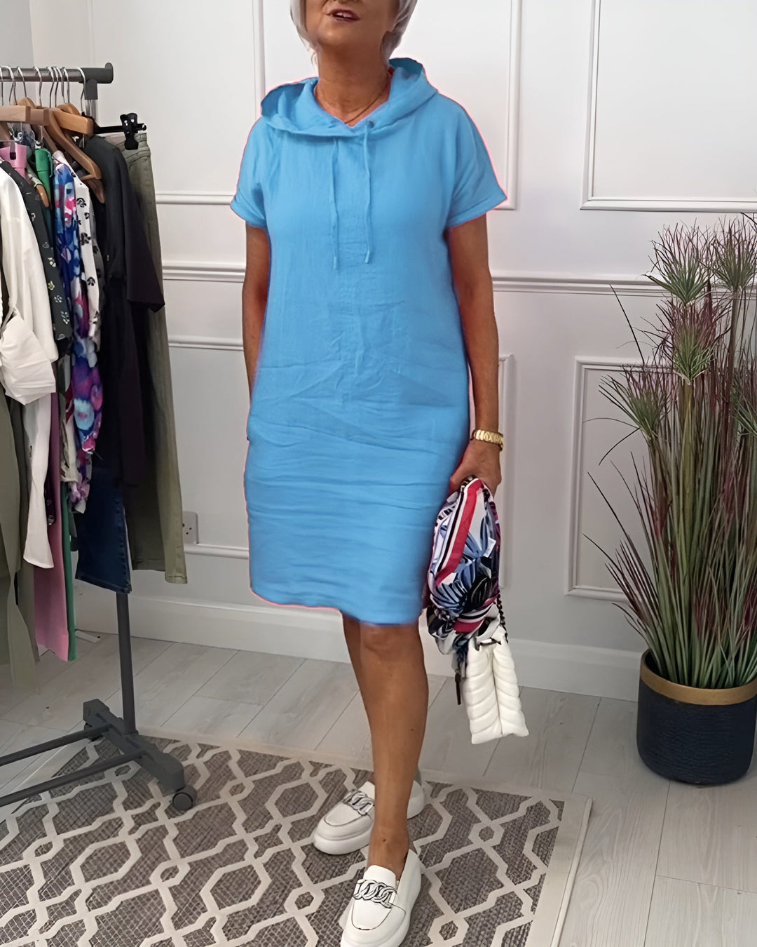 Casual Dress For Women | Midi Hooded Fit Design