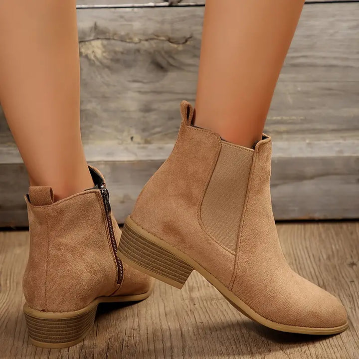 Boots For Women | Low Heel Pointed Ankle Style