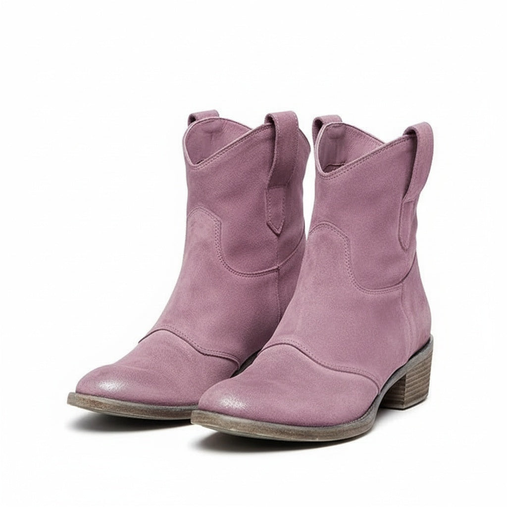 Boots For Women | Pull On Ankle Western Heel Style