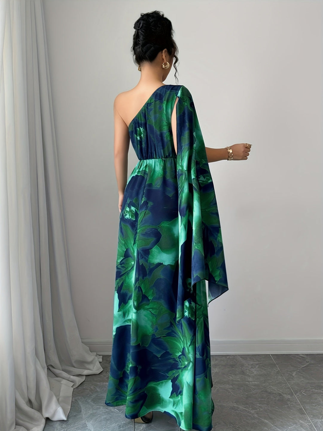 Women's Wedding Guest Maxi Dress | One Shoulder