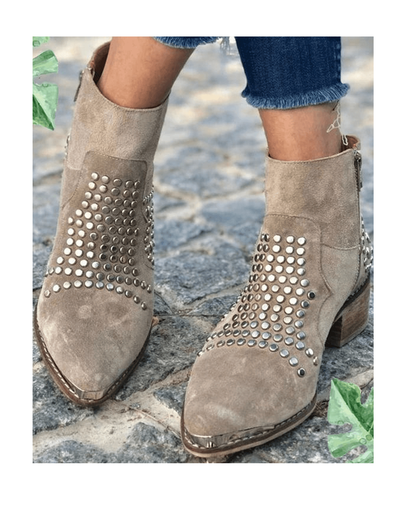 Boots For Women | Pointed Toe Stud Style