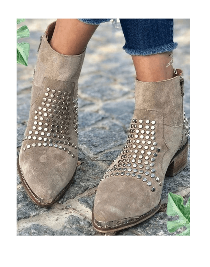 Boots For Women | Pointed Toe Stud Style