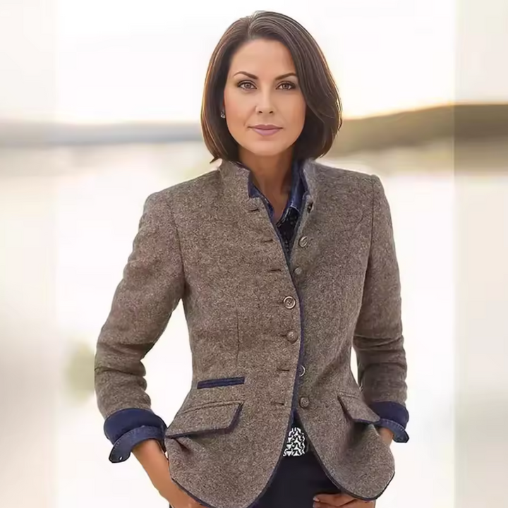 Women’s Blazer | Tailored Button-Front Structured