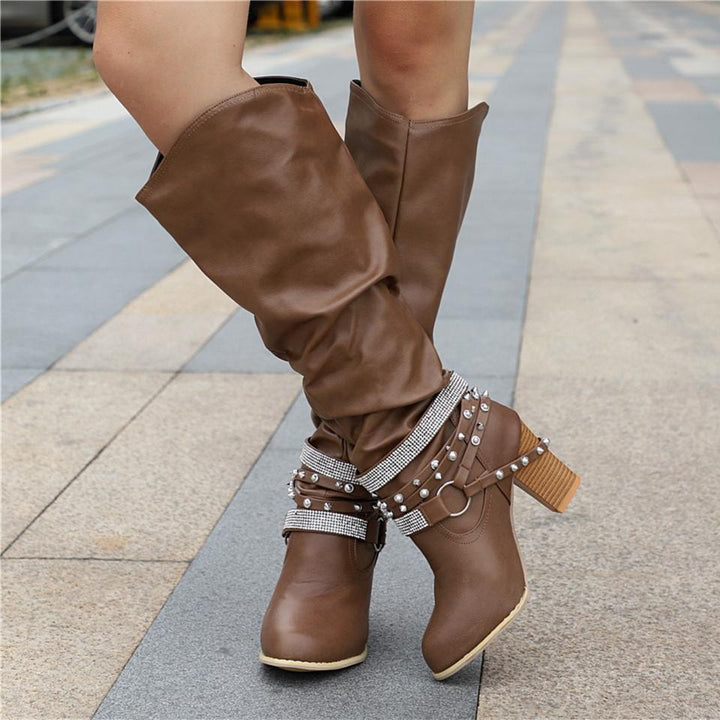 Women’s Boots | Knee-High Slouchy Block