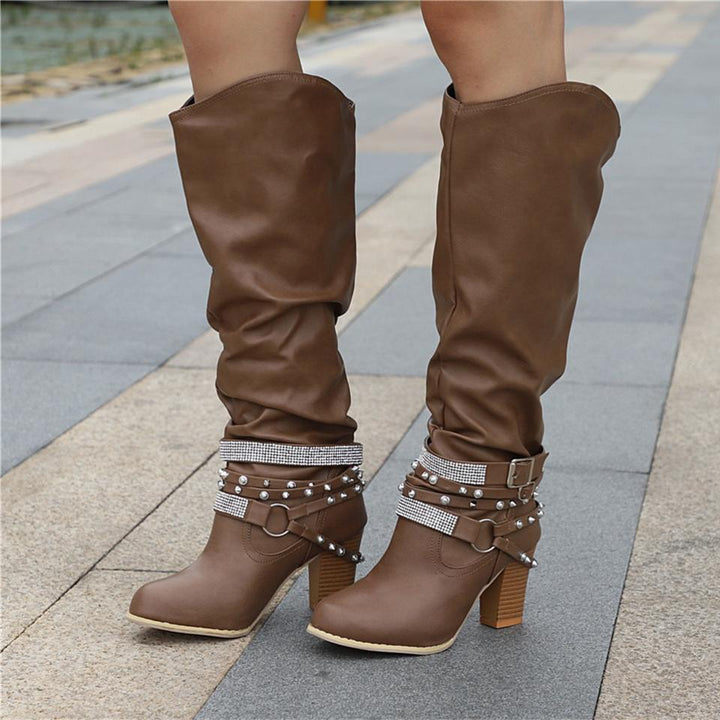 Women’s Boots | Knee-High Slouchy Block