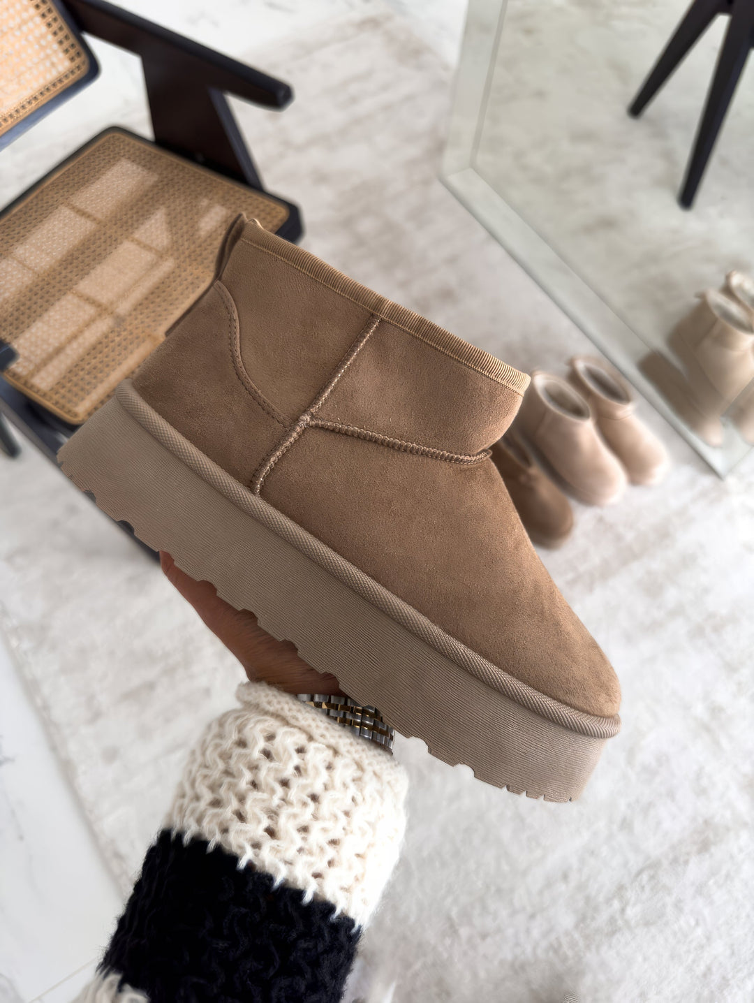 Boots For Women | Low Ankle Slip On Platform