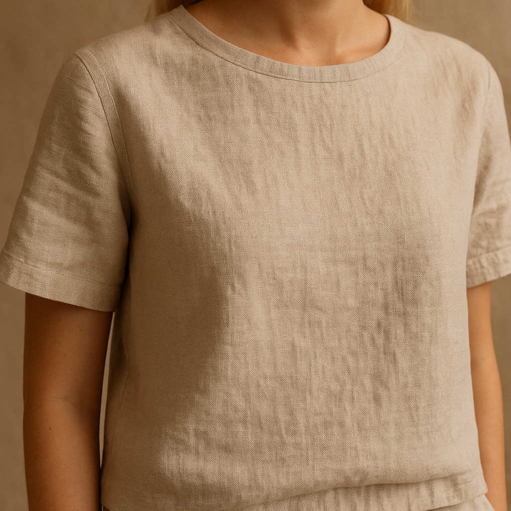 Women’s Two-Piece Set | Casual Top & Tapered Pants