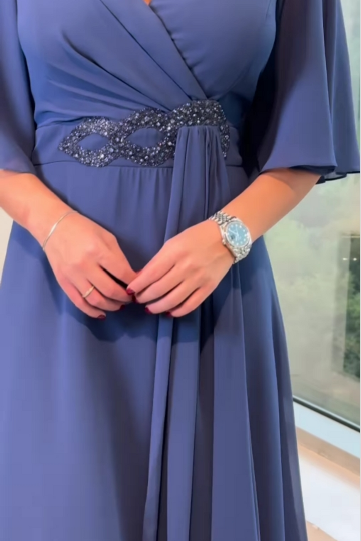 Women’s Dress | Soft Flowy Maxi V-Neckline