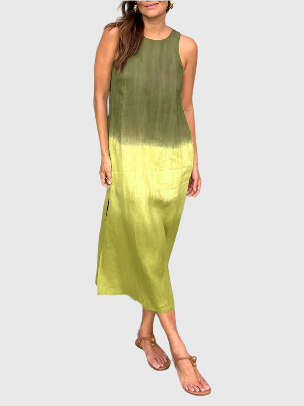 Casual Dress for Women | Sleeveless Maxi Round Neck