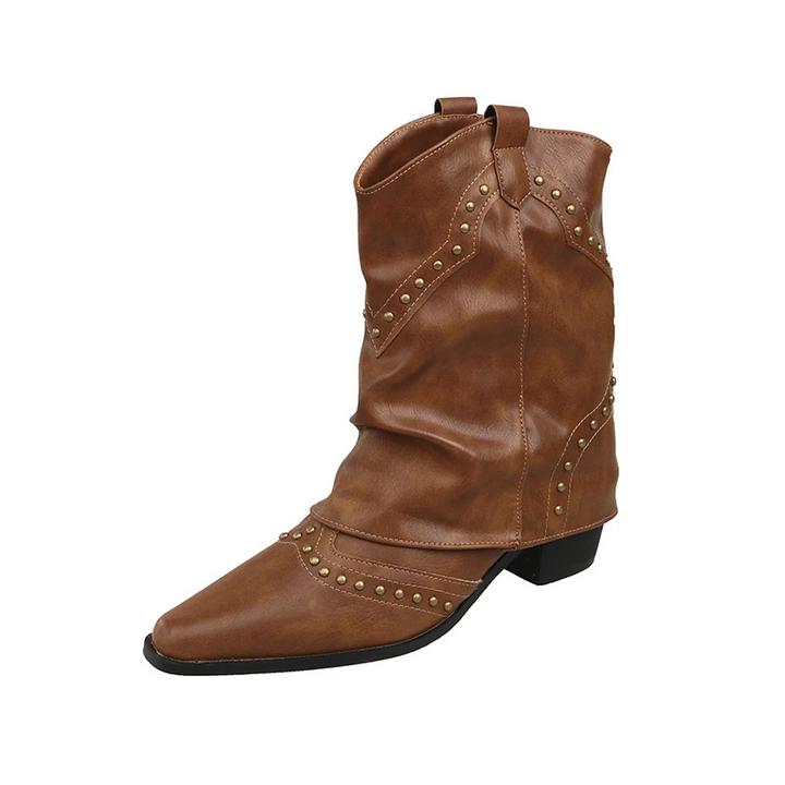 Women’s Boots | Studded Slouchy Ankle