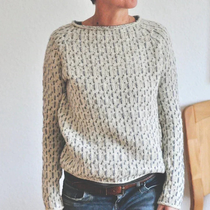 Sweater For Women | Round Neck Knitted Pattern