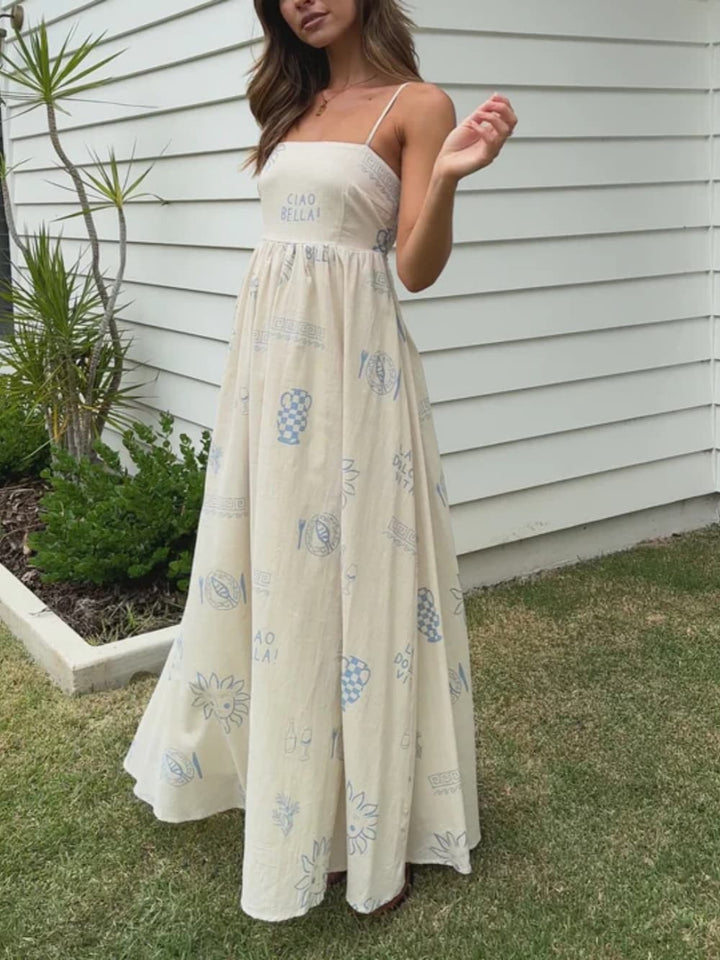Women's Maxi Sundress | Open Back Style