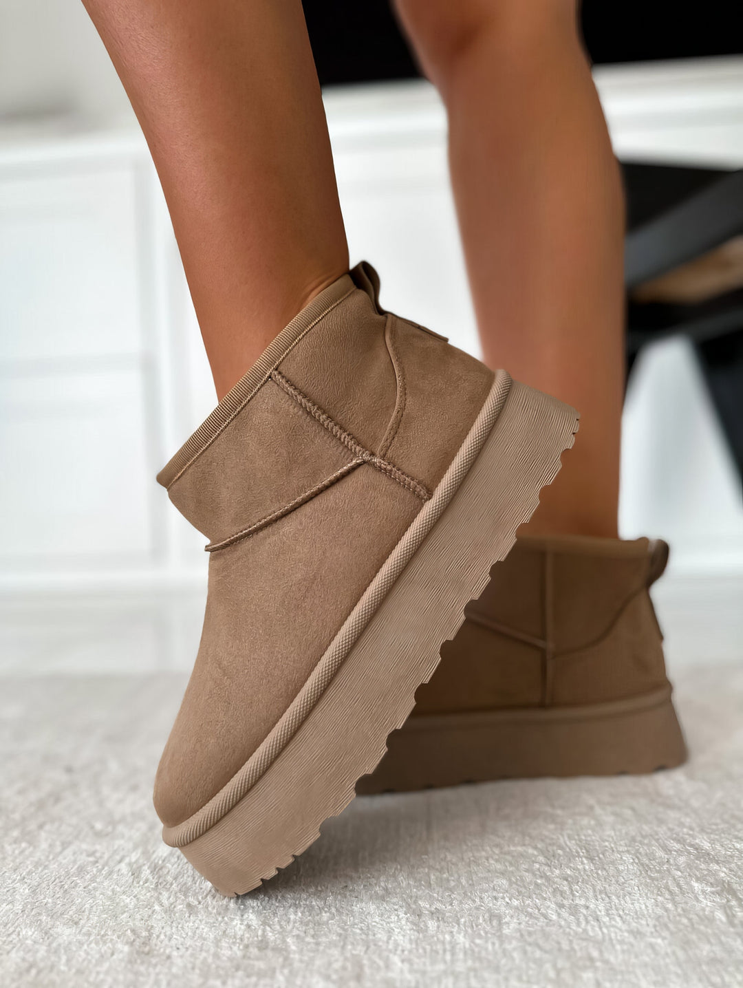Boots For Women | Low Ankle Slip On Platform