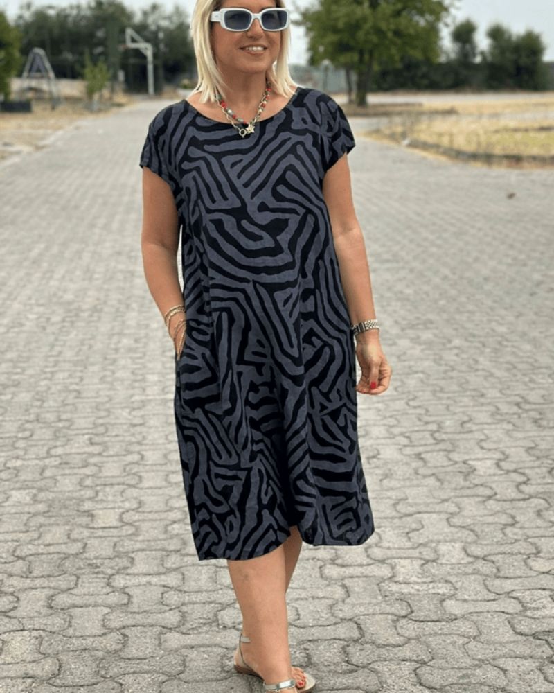 Casual Dress for Woman | Short Sleeve Midi