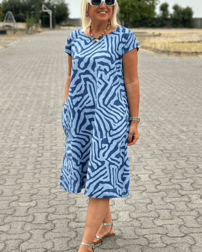 Casual Dress for Woman | Short Sleeve Midi