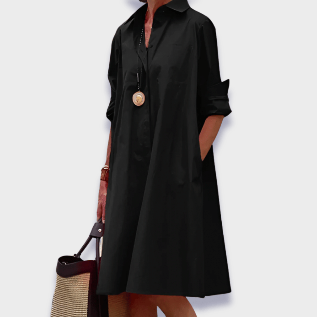 Casual Dress for Women | Mini Color Block with Long Sleeves