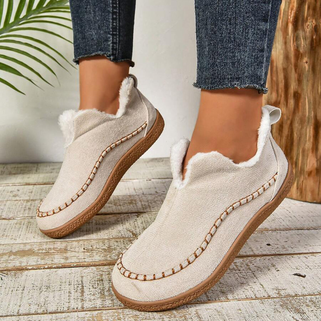 Boots For Women | Rounded Toe Low Ankle Pull On Design
