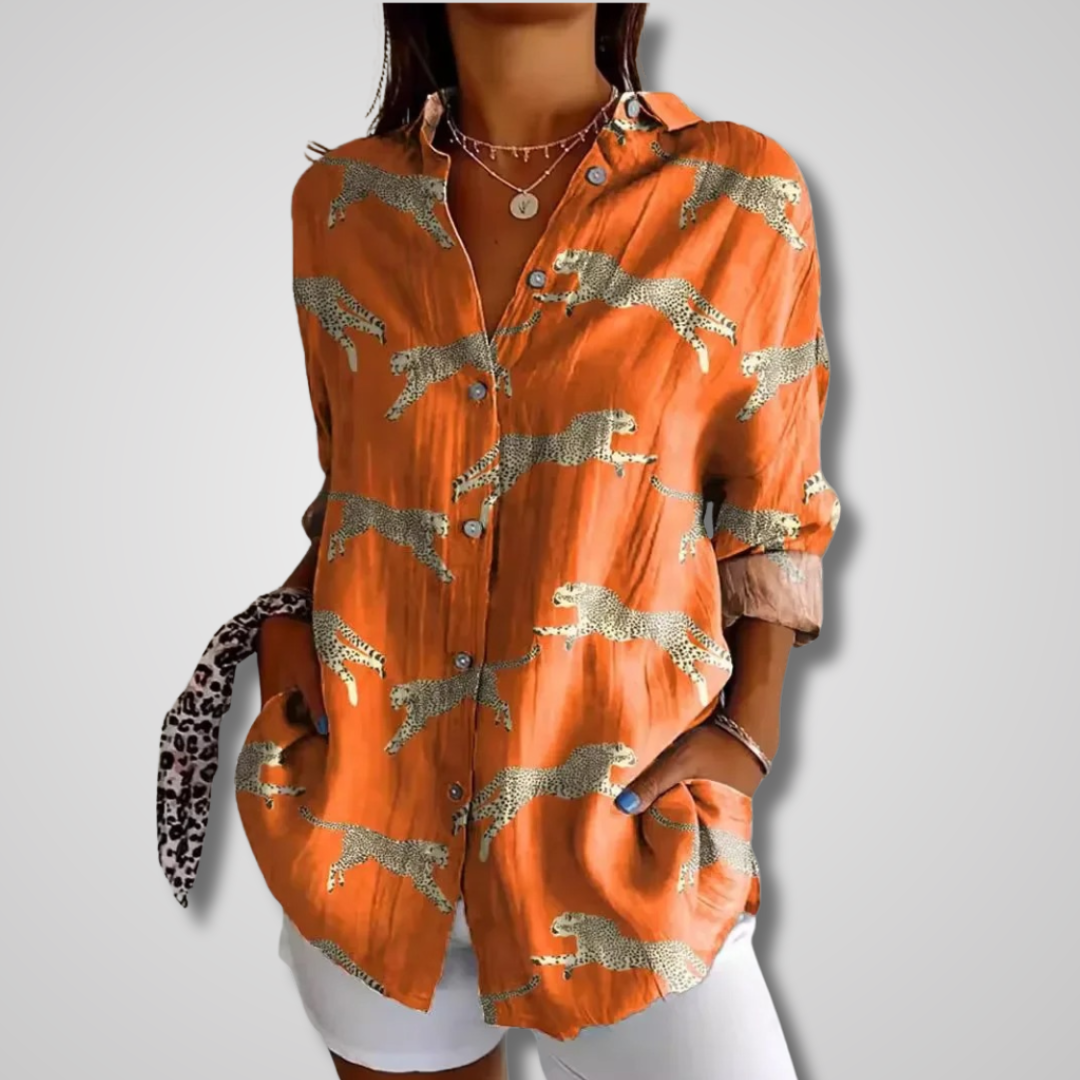 Blouse For Women | Printed Button-Down