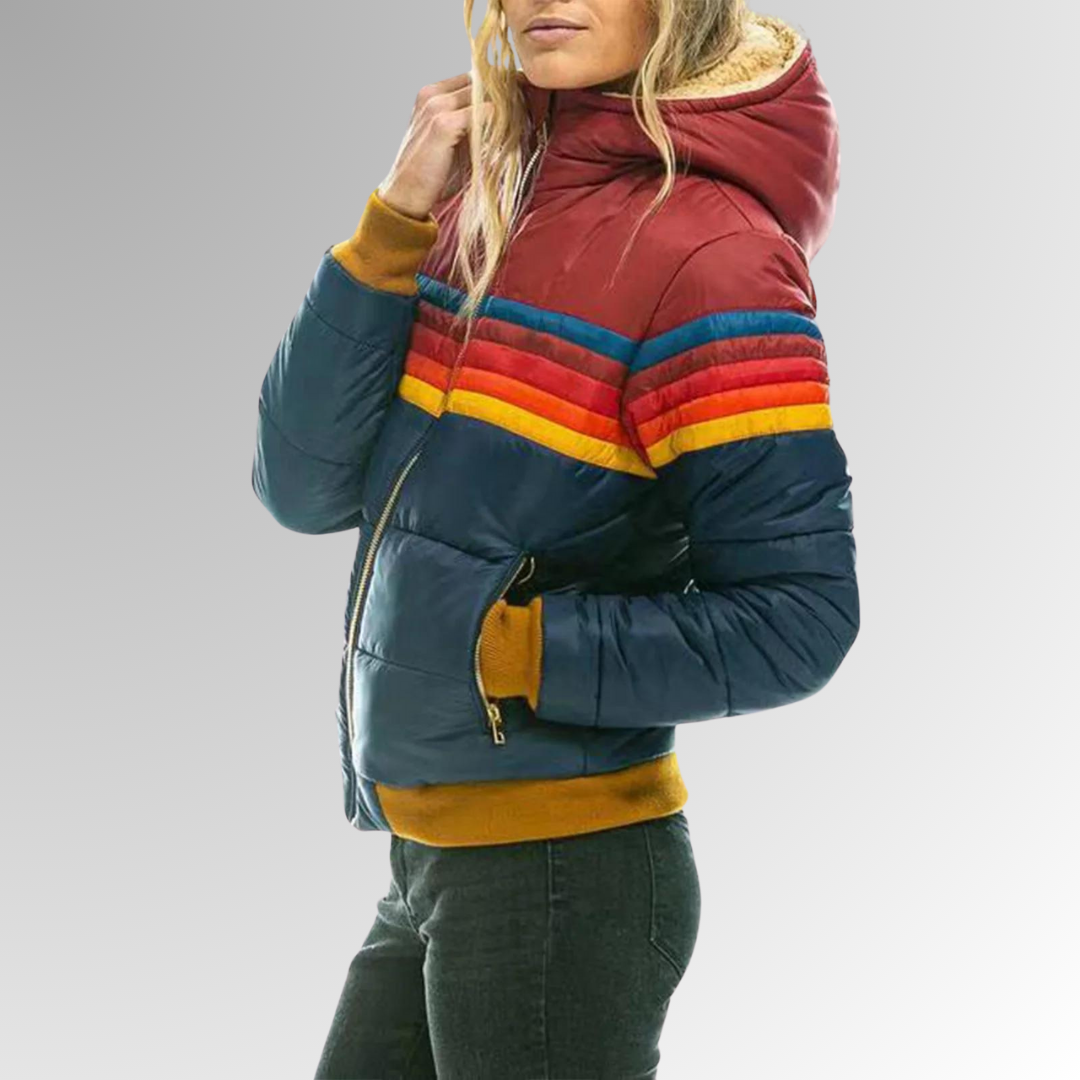 Women’s Jacket | Colorblock Puffer
