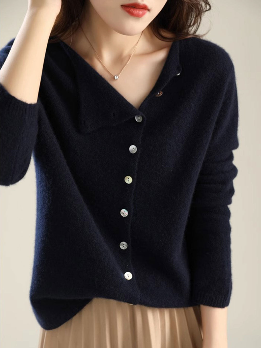 Cardigan For Women | Asymmetric Long Sleeves