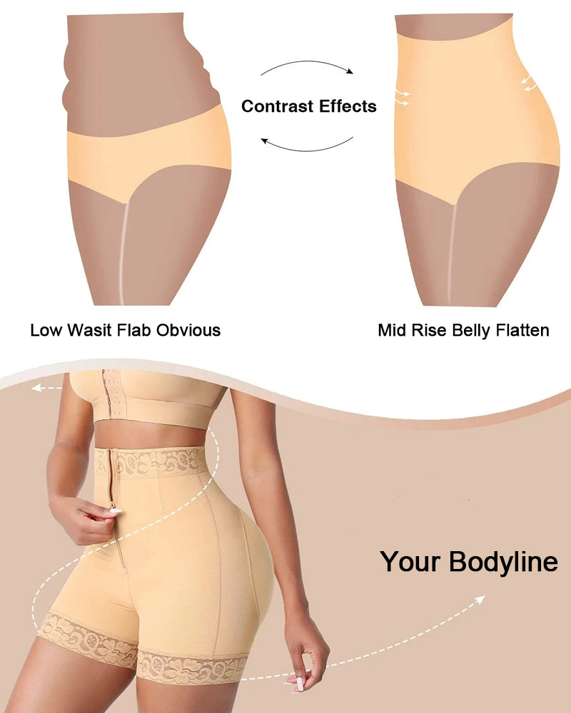 Shapewear For Women | High Waist Zipper Shorts