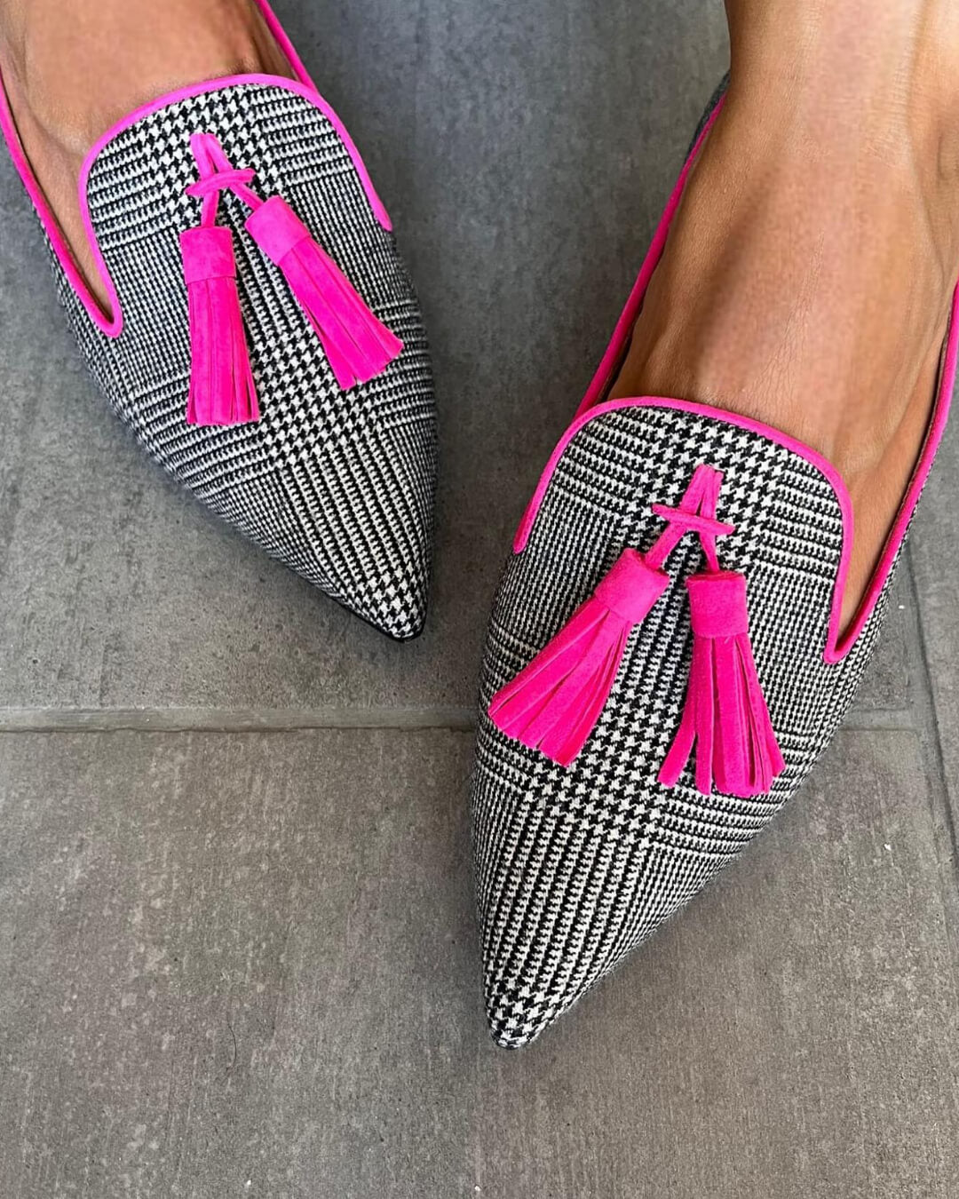 Loafers For Women | Pointed Toe Tassel Slip On
