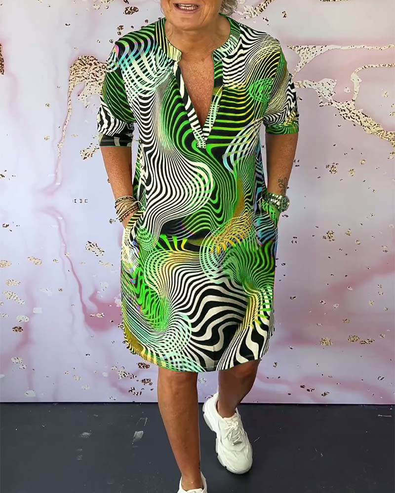 Women’s Dress | Casual Abstract Print