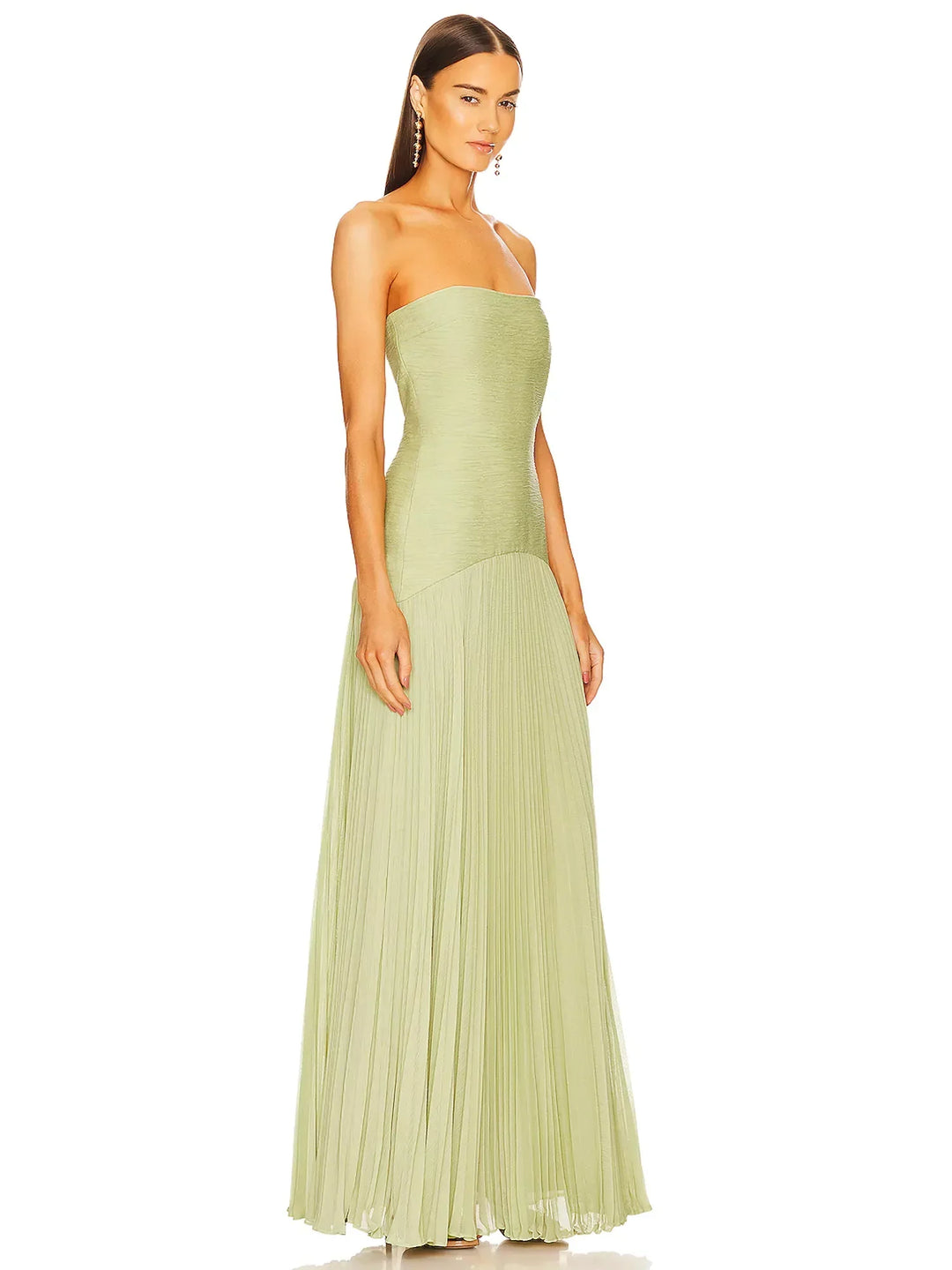 Women's Maxi Sundress | Pleated Strapless