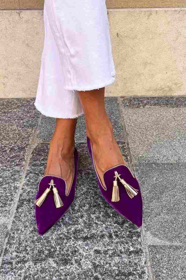 Loafers For Women | Pointed Toe Tassel Style