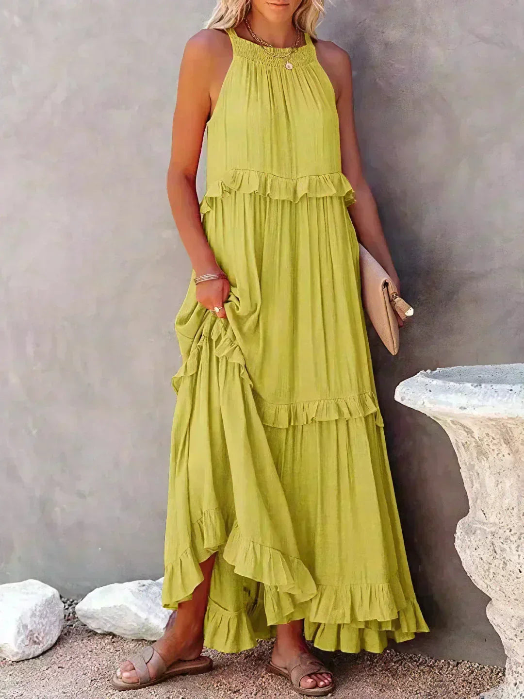 Maxi Dress for Women | Ruffle Detailing