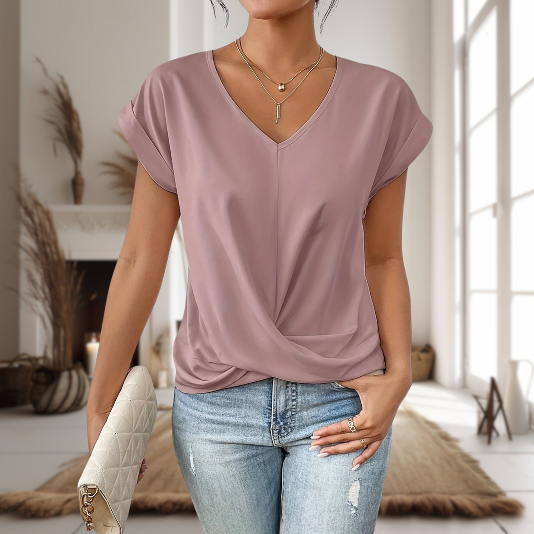 Top for Women | V-Neck Twist Front