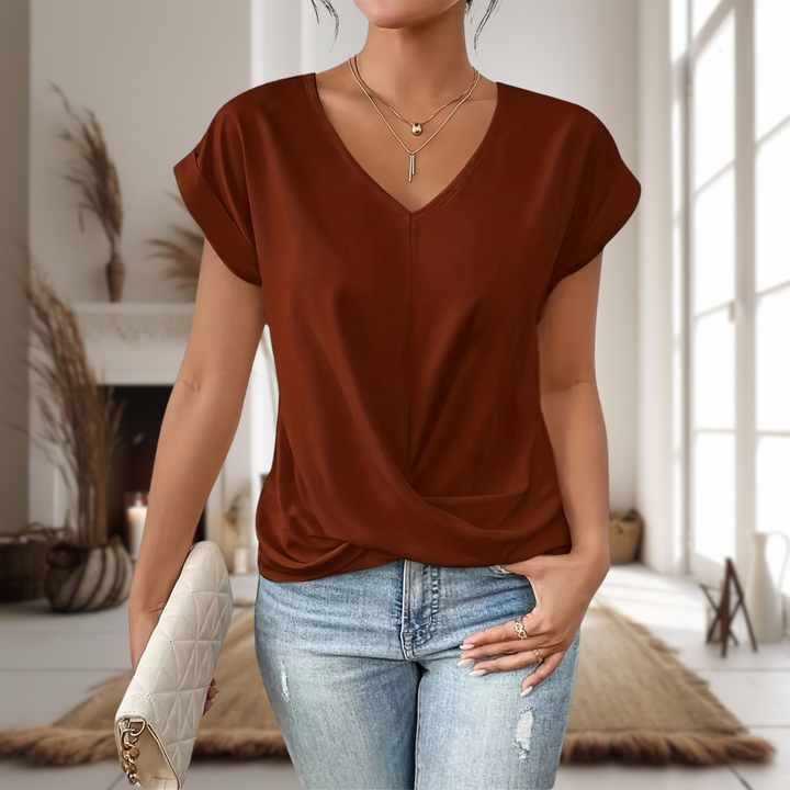 Top for Women | V-Neck Twist Front