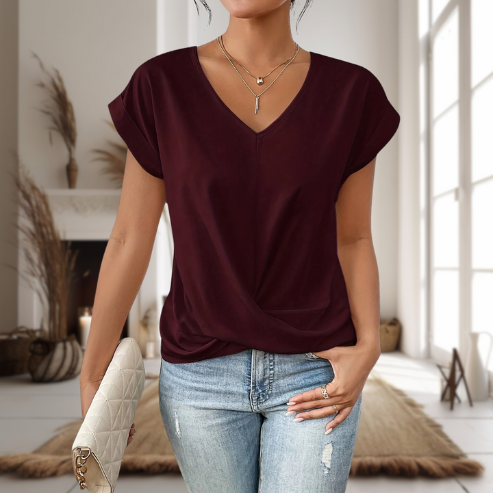 Top for Women | V-Neck Twist Front