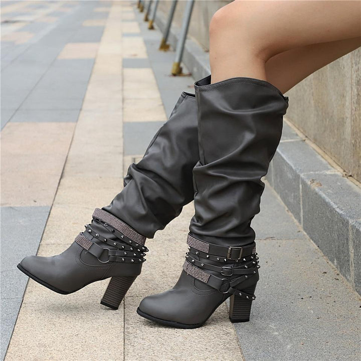 Women’s Boots | Knee-High Slouchy Block