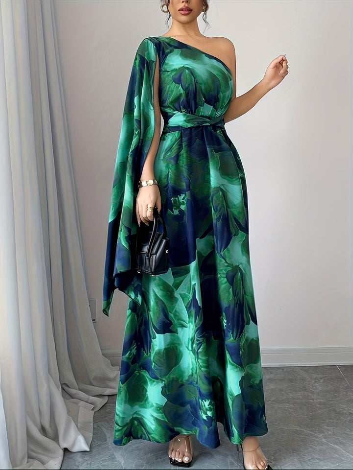 Women's Wedding Guest Maxi Dress | One Shoulder